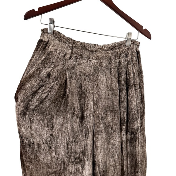 ISSEY MIYAKE Crushed Velvet Pull On Wide Leg Pants Joggers - Picture 4 of 8